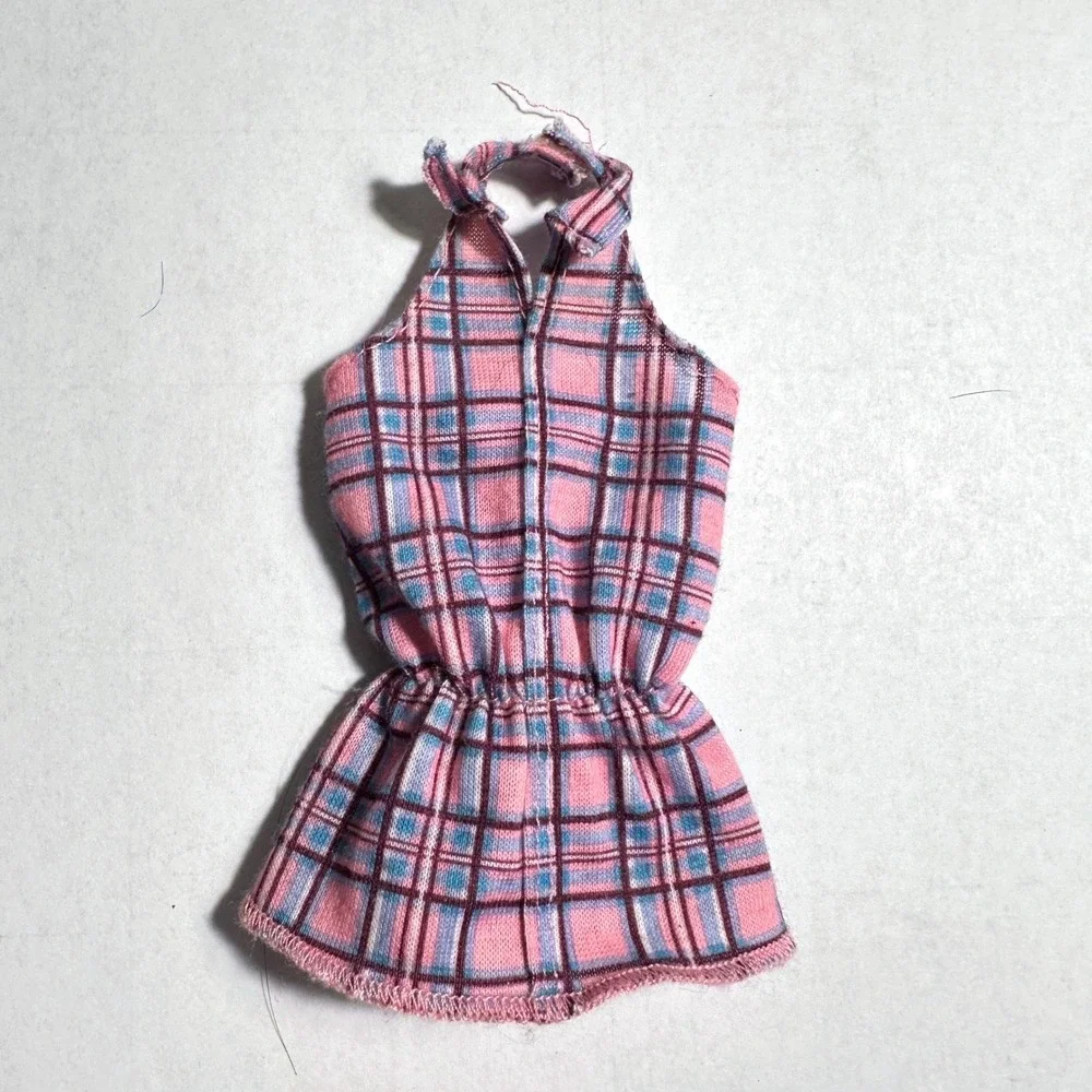Barbie Fashion‎ Doll Clothes Plaid Collared Dress Top
